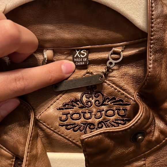 Joujou brown leather jacket XS - Picture 2 of 2